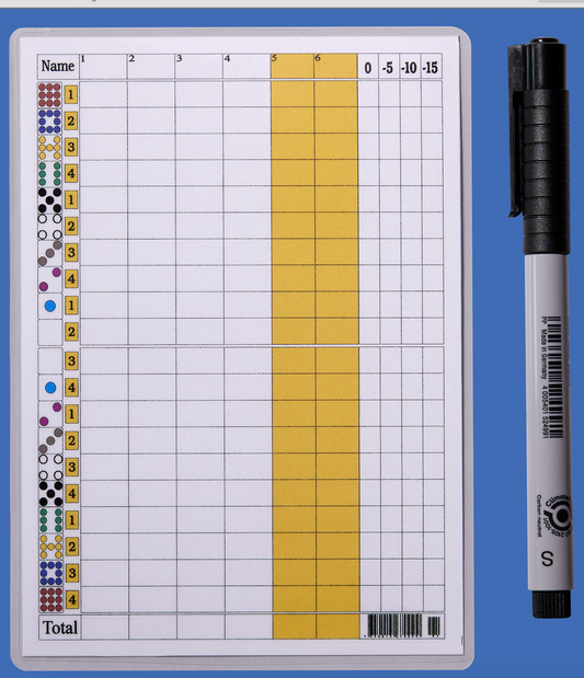 Reusable Scoresheet w/ Pen