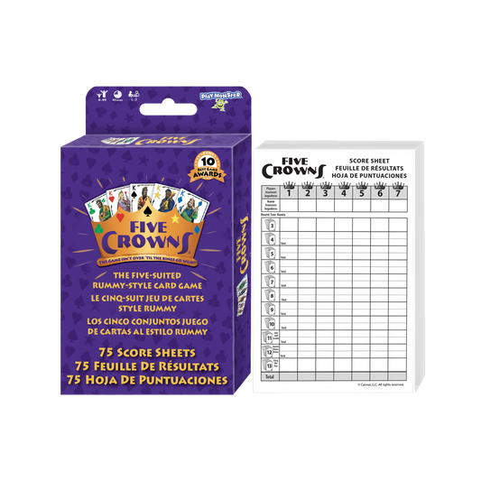 Five Crowns Card Game Scorepad 75 Score Sheets